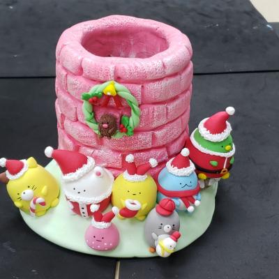 2021年12月聖誕節限定．角落生物筆筒．黏土DIY[線上課程]